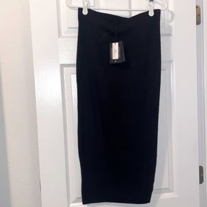 Naadam NWT silk/cashmere midi with side-slit